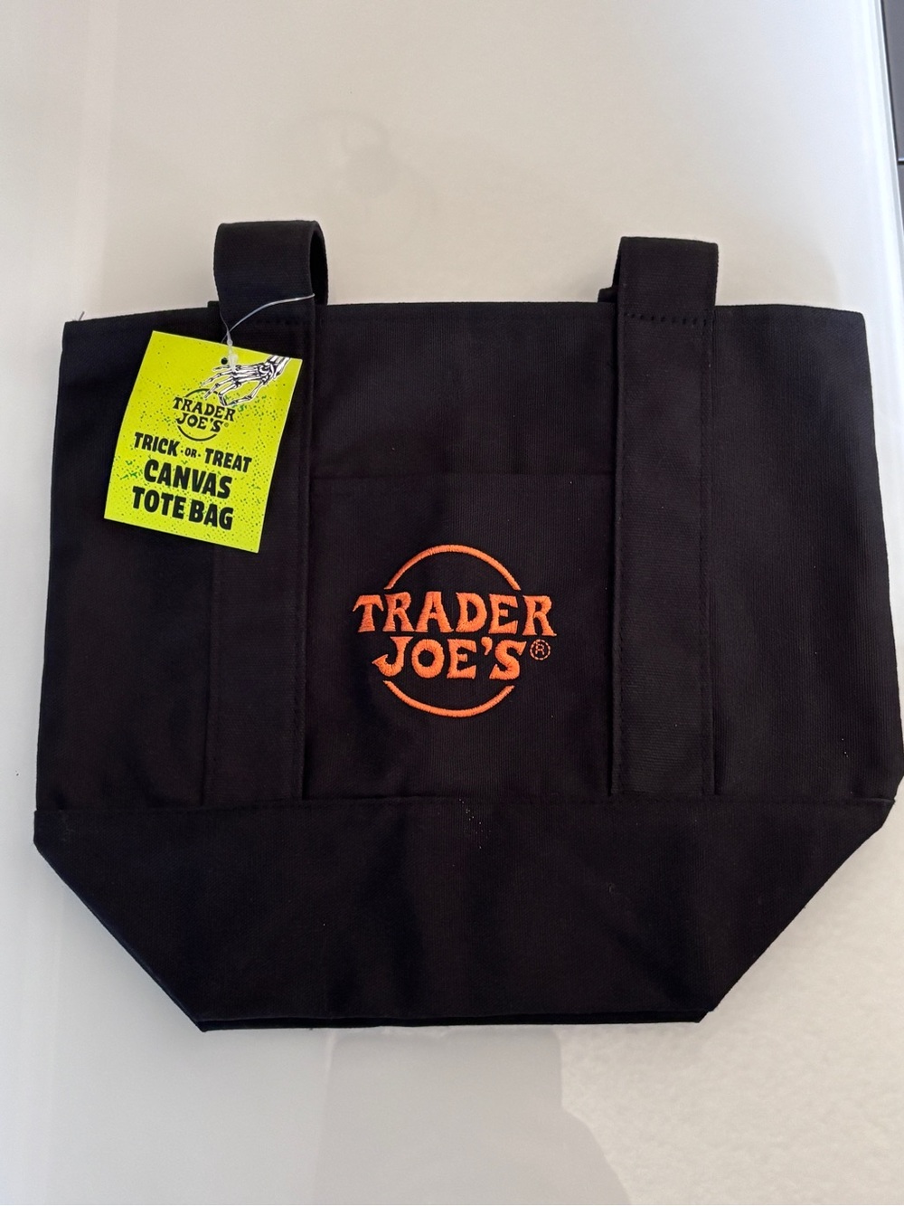 2025 Trader Joes Trick or Treat Canvas Mini Tote Bag - Picture 2 of 4